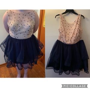 Short Navy Blue Homecoming or Prom Dress